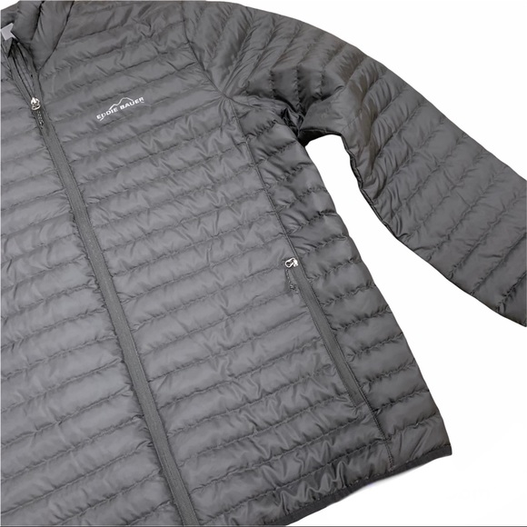 HP {Eddie Bauer} EUC Men's CirrusLite Down Puffer Jacket Full Zip Front Large - Picture 16 of 17